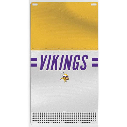 NFL Minnesota Vikings White Striped Xbox Series S Console Skin
